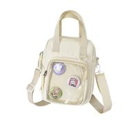 Stylish Anime Themed Crossbody Bag Practical Nylon Fabric Spacious Casual Shoulder Bag For Travel Work Or Daily Use Anime Student