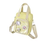 Stylish Anime Themed Crossbody Bag Practical Nylon Fabric Spacious Casual Shoulder Bag For Travel Work Or Daily Use Anime Student