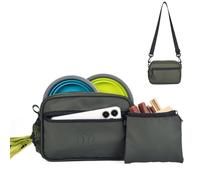 Stylish Army Green Dog Walking Bag - Adjustable Strap, Waterproof Fabric, Treat Pouch & Poop Bag Holder, Front Pocket for Phone & Keys, Ideal for Training & Daily Walks
