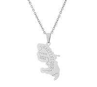 Stylish-Art Martinique Map Pendant Necklaces - Ethnic Pattern Flag Region Martinique Maps Collarbone Chain Necklaces Charm Hip Hop Trendy Jewelry For Women Men Sweater,Silver,50 Cm