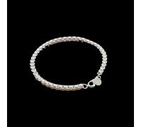 Stylish-Art S925 Venetian Square Romantic Couple Bracelet,Wedding Birthday Jewelry Gifts For Women Girls Lady,Sparkle Temperament Bracelets,Silver