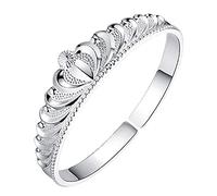 Stylish-Art S925 Vintage Fashion Cuff Bracelet, Semi-Circle Royal Crown Queen Adjustable Temperament Ethnic Style Bangle Jewelry,Silver