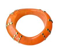 Stylish Asymmetrical Resin Featuring Eye Catching Studs Perfect for Parties and Daily Outfits Unique Bangle