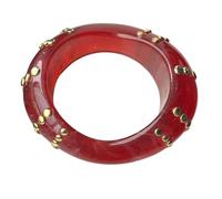 Stylish Asymmetrical Resin Featuring Eye Catching Studs Perfect for Parties and Daily Outfits Unique Bangle