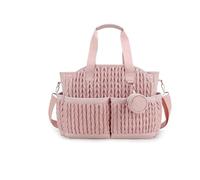 Stylish Baby Diaper Bag with Multiple Compartments, Waterproof Travel Diaper Bag/Handbag, Portable Baby Bag with Shoulder Strap and Pacifier Compartment