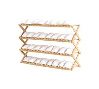 Stylish Bamboo Shoe Rack3/4/5/6 Layers 50cm/70cm/100cm Wide Folding Storage Bench for Hallway & Small SpacesPerfect Entryway Organizer for Shoes