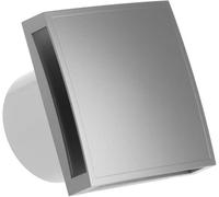 EUROPLAST Diameter 125mm Light Switch Activation Bathroom Extractor Fan - 5 inch Silver Extractor Fan with a front panel - Extractor fan Kitchen, Bathroom, Garage Axial Ventilation fan