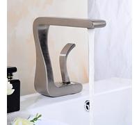 Stylish Bathroom Sink Faucet Mixer Tap - Chrome Black Brushed Nickel & Matte Brass - Modern Wash Basin Tap for Artful Home Décor & Easy Installation