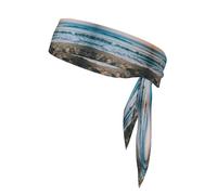 Stylish Beach and sea Print Sports Head Tie Bandanas - Unisex Workout Hair Band for Jogging, Cycling, Yoga, and More