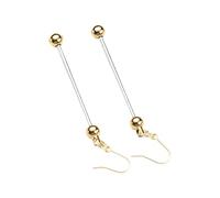 Stylish Beaded Earrings DIYs Beadable Dangle Earrings Long Ear Drop Pendant For Women And Girls Jewelry Accessory Gift Women's Bead Jewelry