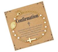 Stylish Beaded Vintage Charm Stainless Steel Texture Suitable For Women Featuring Vintage Chain Kids, Holy Communication5, as described, as described
