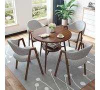 Stylish Beige Modern Dining Chairs Set of 2 WaterproofLeather Durable Carbon Steel Legs Perfect for Kitchen & Living Room Furniture Upgrade