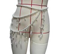 Stylish Belly Body Chain Women Waist Chain Imitation Pearls Texture Suitable For Festival And Fashion Various Occasion Women Fashion Belt
