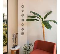 Stylish Black Decorative Metal Wall Accessory, 10 x 10 cm, 100% Steel (1.5 mm), Lightweight & Durable, Perfect for Modern Home Decor