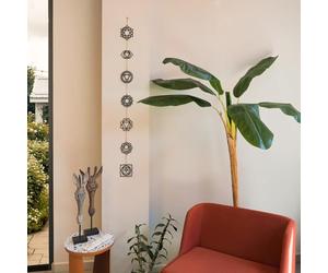 Stylish Black Decorative Metal Wall Accessory, 10 x 10 cm, 100% Steel (1.5 mm), Lightweight & Durable, Perfect for Modern Home Decor