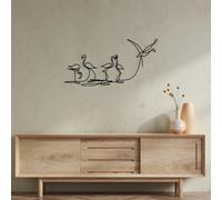 Stylish Black Decorative Metal Wall Accessory, 10 x 15 cm, 100% Metal, 1.2 mm Thickness, Perfect for Modern Home Decor & Unique Wall Art