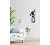 Stylish Black Decorative Metal Wall Accessory, 10 x 40 cm, 100% Metal, 2 mm Thickness, Perfect for Modern Home Decor & Unique Wall Art