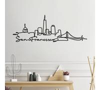 Stylish Black Decorative Metal Wall Accessory, 120 x 43 x 1.5 cm, 100% Metal, 2 mm Thickness, Lightweight & Modern Design for Home Decor