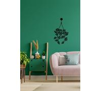 Stylish Black Decorative Metal Wall Accessory, 20 x 40 cm, 100% Metal, 2 mm Thickness, Perfect for Modern Home Decor & Unique Wall Art