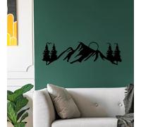 Stylish Black Decorative Metal Wall Accessory, 20 x 70 cm, 100% Metal, 1.5 mm Thick, Lightweight & Easy to Hang, Perfect for Home Decor