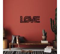 Stylish Black Decorative Metal Wall Accessory, 23 x 70 cm, 100% Metal, 1.5 cm Thickness, Perfect for Modern Home Decor & Unique Wall Art