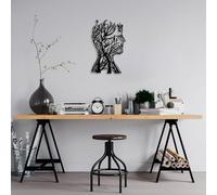 Stylish Black Decorative Metal Wall Accessory, 27 x 43 cm, 100% Metal, 1.5 mm Thickness, Perfect for Modern Home Decor & Unique Wall Art