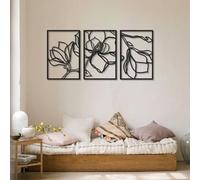 Stylish Black Decorative Metal Wall Accessory, 30 x 45 cm, 100% Steel, 1.2 mm Thickness, Lightweight (0.5 kg), Perfect for Modern Home Decor