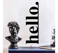 Stylish Black Decorative Metal Wall Accessory, 30 x 99 cm, 100% Metal, 1.5 mm Thick, Easy Wall Mounting, Perfect for Modern Home Decor