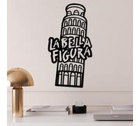 Stylish Black Decorative Metal Wall Accessory, 32 x 60 cm, 100% Metal, 1.5 mm Thickness, Lightweight (0.635 kg), Perfect for Modern Home Decor