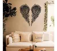 Stylish Black Decorative Metal Wall Accessory, 32 x 70 cm, 100% Steel, 1.5 mm Thickness, Lightweight 1.1 kg, Perfect for Modern Home Decor