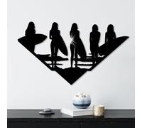 Stylish Black Decorative Metal Wall Accessory, 33 x 59 cm, 100% Metal, 1.5 mm Thickness, Lightweight (0.68 kg), Perfect for Modern Home Decor
