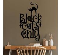 Stylish Black Decorative Metal Wall Accessory, 34 x 60 cm, 100% Metal, 1.5 mm Thickness, Perfect for Modern Home Decor & Unique Wall Art