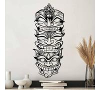Stylish Black Decorative Metal Wall Accessory, 35 x 81 cm, 100% Metal, 1.5 mm Thickness, Perfect for Modern Home Decor & Art Display