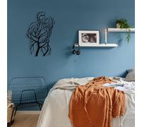 Stylish Black Decorative Metal Wall Accessory, 37 x 58 cm, 100% Metal, 1.2 mm Thickness, Perfect for Modern Home Decor and Unique Wall Art