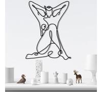 Stylish Black Decorative Metal Wall Accessory, 38 x 50 cm, 100% Metal, 1.2 mm Thickness, Perfect for Modern Home Decor and Unique Wall Art