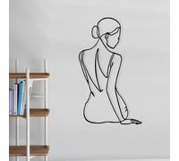 Stylish Black Decorative Metal Wall Accessory, 38 x 65 cm, 100% Metal, 1.2 mm Thickness, Perfect for Modern Home Decor & Unique Wall Art