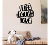 Stylish Black Decorative Metal Wall Accessory, 40 x 47 cm, 100% Metal, 1.5 mm Thickness, Lightweight & Modern Design for Home Decor