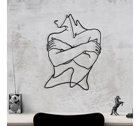 Stylish Black Decorative Metal Wall Accessory, 40 x 54 cm, 100% Metal, 1.2 mm Thickness, Perfect for Modern Home Decor & Unique Wall Art