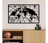 Stylish Black Decorative Metal Wall Accessory, 40 x 66 cm, 100% Metal, 1.5 mm Thick, Lightweight (0.65 kg), Perfect for Modern Home Decor
