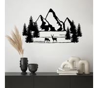 Stylish Black Decorative Metal Wall Accessory, 40 x 70 cm, 100% Metal, 1.5 mm Thick, Lightweight & Easy to Hang, Perfect for Modern Decor