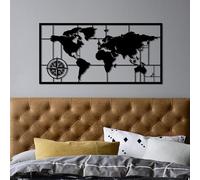 Stylish Black Decorative Metal Wall Accessory, 40 x 81 cm, 100% Metal, 1.5 mm Thick, Lightweight & Easy to Hang, Perfect for Modern Home Decor