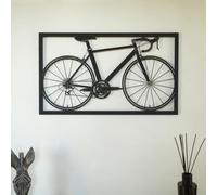 Stylish Black Decorative Metal Wall Accessory, 41 x 70 cm, 100% Steel, 1.5 mm Thick, Lightweight 0.8 kg, Perfect for Modern Home Decor