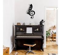 Stylish Black Decorative Metal Wall Accessory, 42 x 69 cm, 100% Metal, 1.5 mm Thickness, Perfect for Modern Home Decor & Unique Wall Art