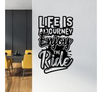 Stylish Black Decorative Metal Wall Accessory, 42 x 70 cm, 100% Metal, 1.5 mm Thick, Lightweight (0.92 kg), Perfect for Modern Home Decor
