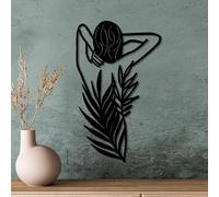 Stylish Black Decorative Metal Wall Accessory, 42 x 70 cm, 100% Metal, 1.5 mm Thick, Lightweight & Easy to Hang, Perfect for Modern Decor