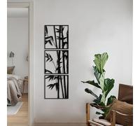 Stylish Black Decorative Metal Wall Accessory, 45 x 45 cm, 100% Steel (1.2 mm Thick), Durable & Elegant Design for Home or Office Decor