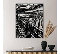 Stylish Black Decorative Metal Wall Accessory, 45 x 56 cm, 100% Metal, 1.5 mm Thick, Easy Wall Mounting, Perfect for Modern Home Decor