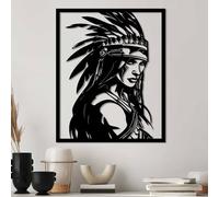 Stylish Black Decorative Metal Wall Accessory, 45 x 56 cm, 100% Metal, 1.5 mm Thickness, Perfect for Modern Home Decor & Art Display