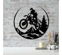 Stylish Black Decorative Metal Wall Accessory, 46 x 49 cm, 100% Metal, 1.5 mm Thickness, Lightweight & Durable, Perfect for Modern Home Decor