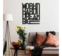 Stylish Black Decorative Metal Wall Accessory, 46 x 55 cm, 100% Metal, 1.5 mm Thickness, Lightweight 1.31 kg, Perfect for Modern Home Decor